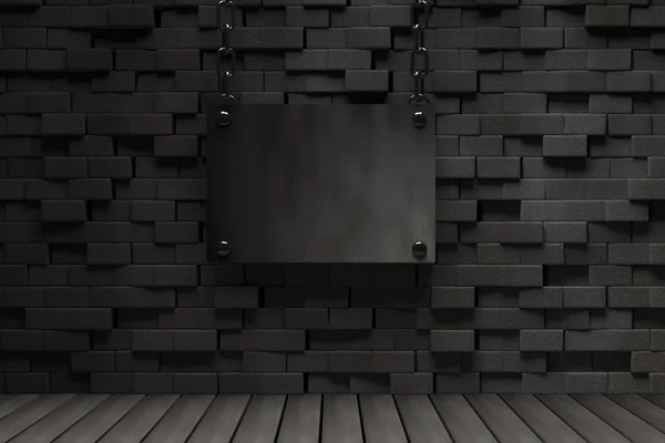 Placa de metal escuro Interior — Fotografia de Stock