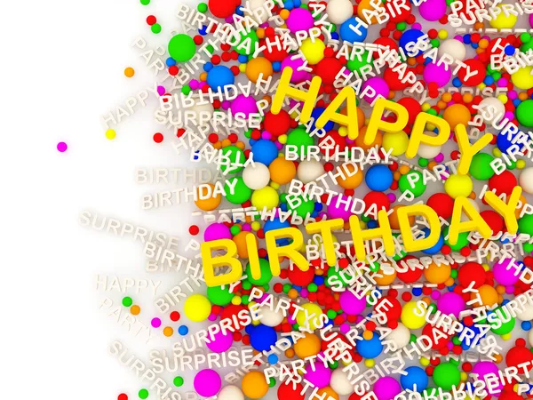 Happy Birthday Hintergrund mit Platz für Ihren Text — Stockfoto