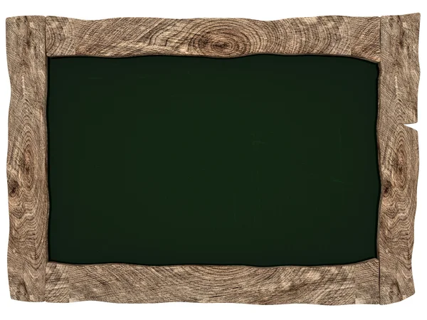 Pizarra de madera vieja sobre fondo blanco —  Fotos de Stock