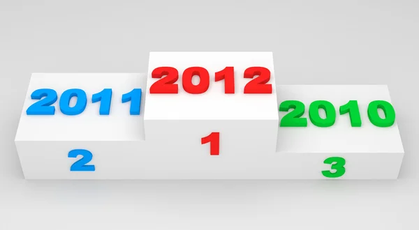 Nový rok 2012 na podiu — Stock fotografie