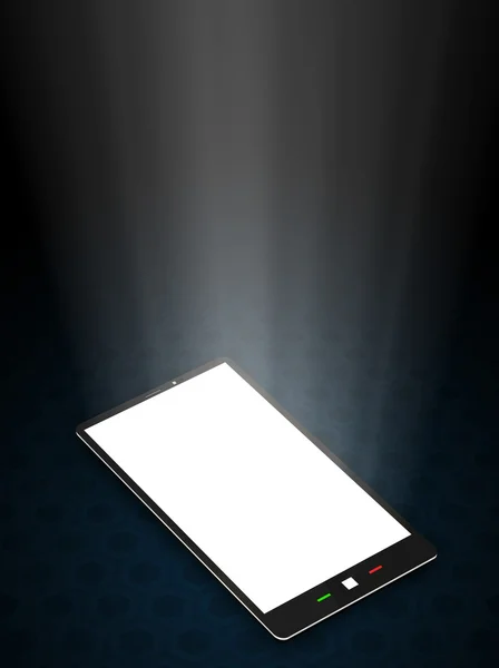 Abstrakt illustration av glänsande smart telefon — Stockfoto