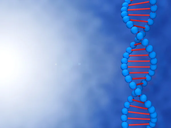 Digitale Illustration einer DNA mit Platz für Ihren Text — Stockfoto