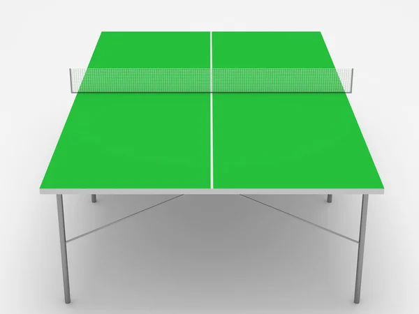 Mesa de tênis no fundo branco — Fotografia de Stock