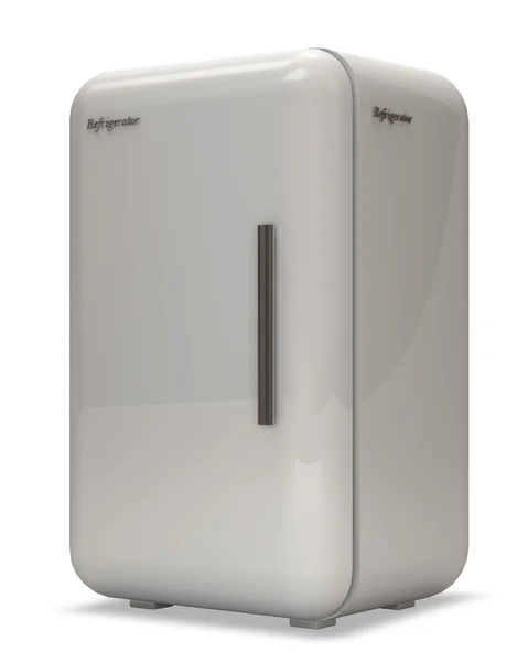 Classic Refrigerator on white background — Stock Photo, Image