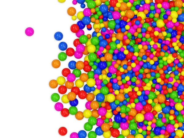 Muitas bolas coloridas fundo abstrato com lugar para o seu texto — Fotografia de Stock