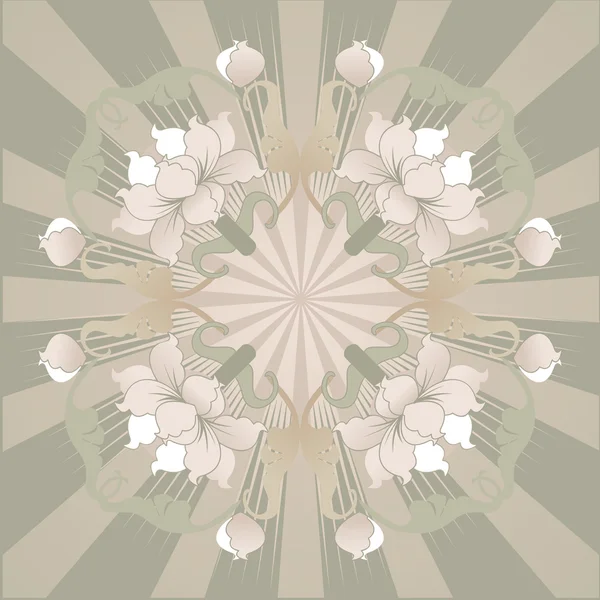 Kukka suunnittelu länteen — vektorikuva