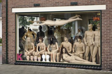 Nude mannequins clipart