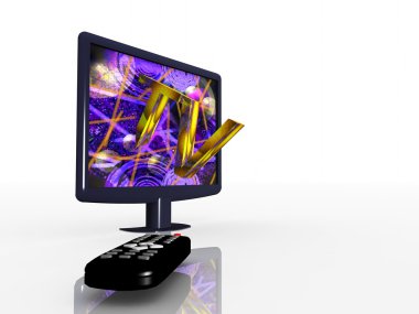 Tv screen clipart