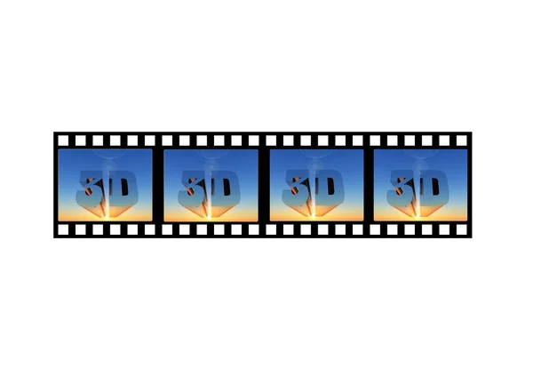 Filme e 3d — Fotografia de Stock