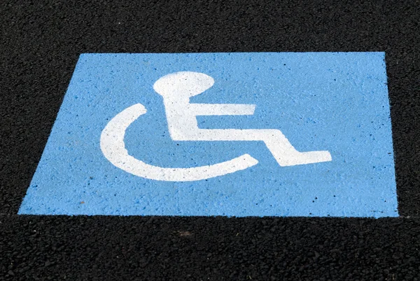 Handicap road sign — Stock Photo, Image