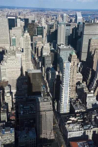 Нью-Йорк Сити в верхней части города — стоковое фото