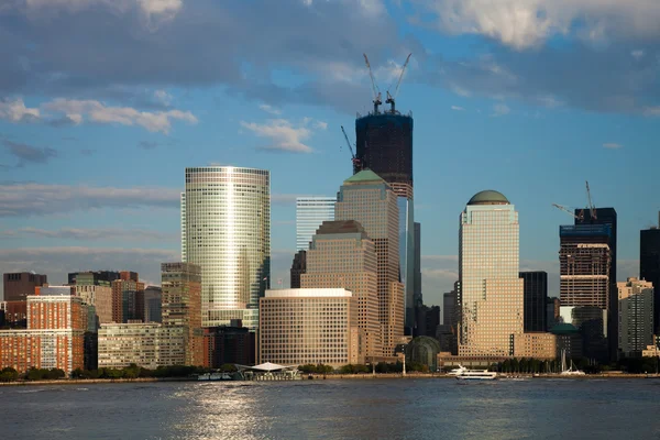 New York City Downtown w the Freedom tower — Stok Foto