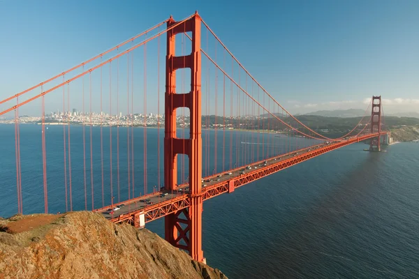 Le Golden Gate Bridge à San Francisco au coucher du soleil — Photo