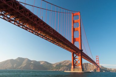 golden gate Köprüsü san francisco gün batımı sırasında