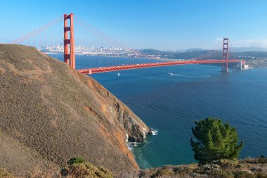 golden gate Köprüsü san francisco gün batımı sırasında