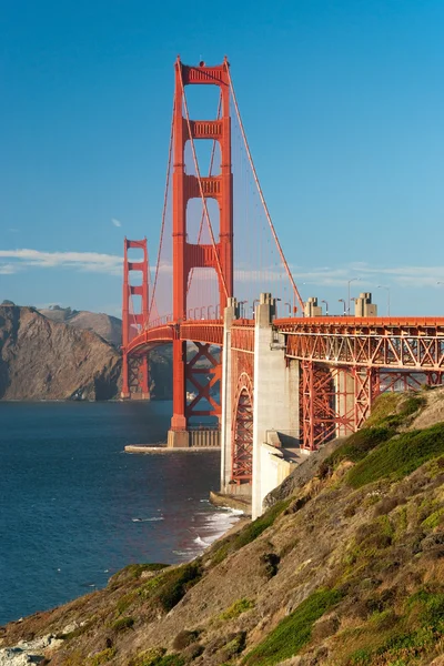 샌프란시스코 선셋에서 골든 게이트 브리지 — 스톡 사진