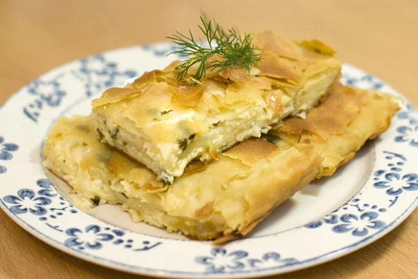 Turkish pie with cheese — Stock Photo, Image