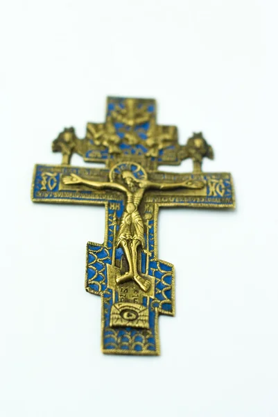 Ruské starožitný kříž — Stock fotografie