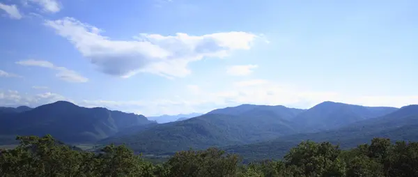 Stock image Mountain panorama with clouds