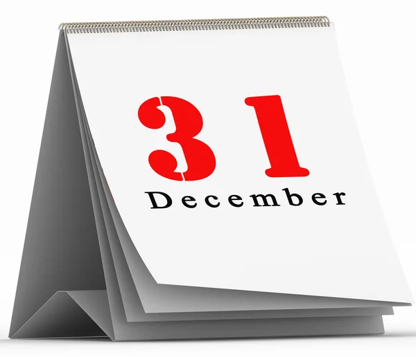 トグル カレンダー 12 月 31 日 — ストック写真