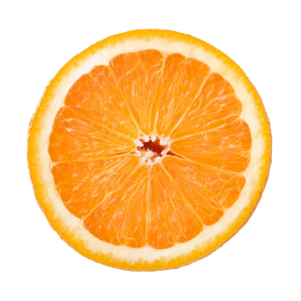 フルーティーなオレンジ色の白で隔離されます。 — ストック写真