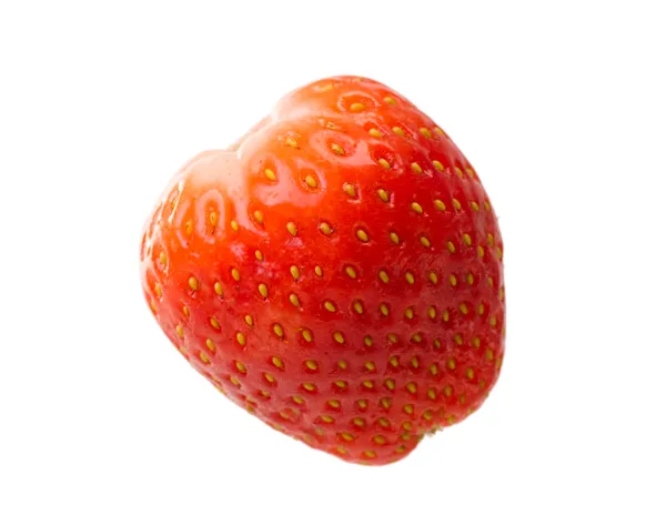 Falling fresh strawberry — Stock Photo, Image