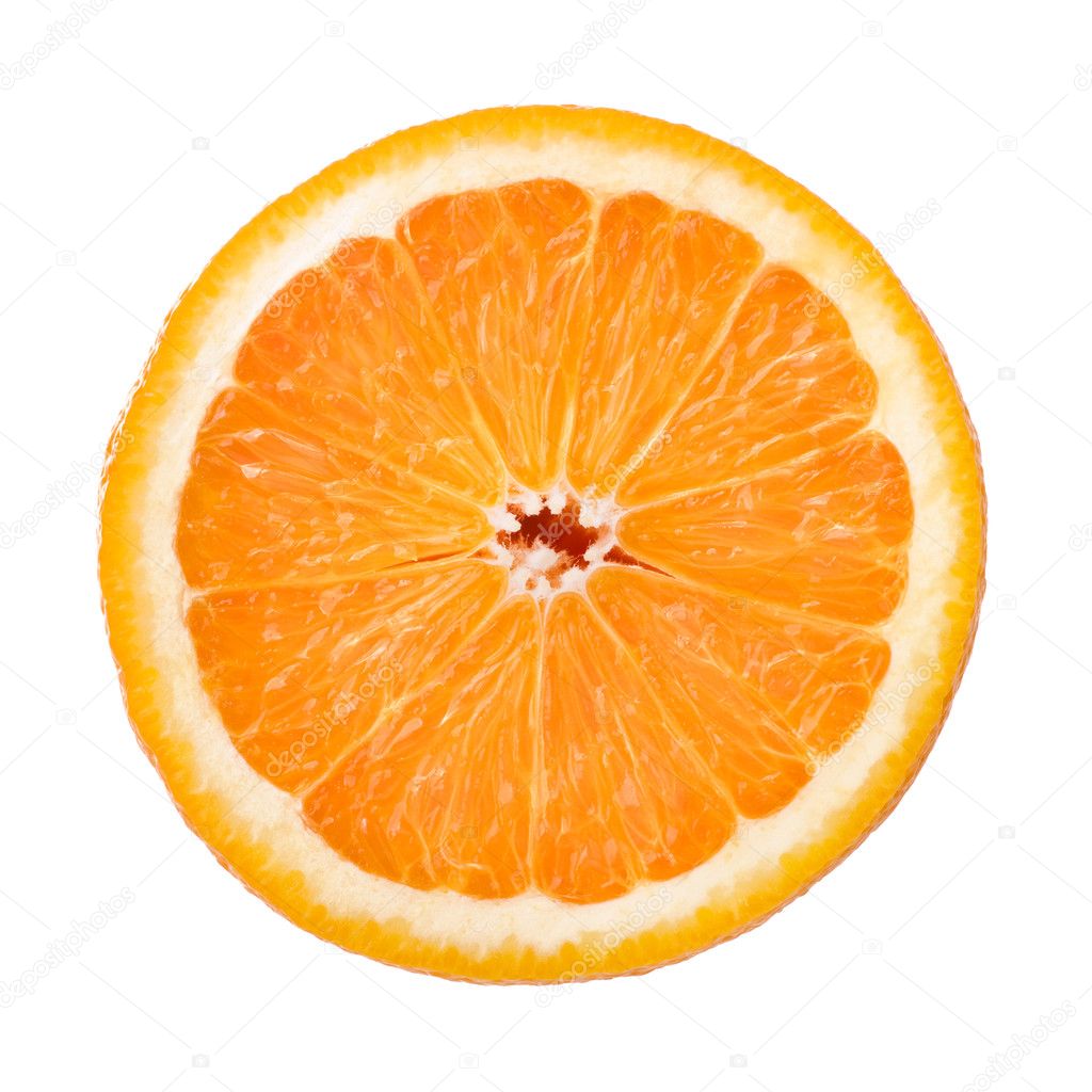 Fruity orange isolated on white