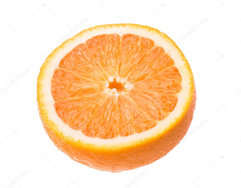 Juicy fresh orange isolated