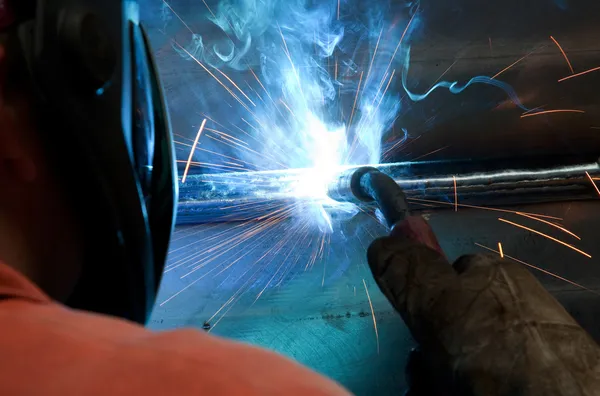Welding process in detail — Stock Photo, Image