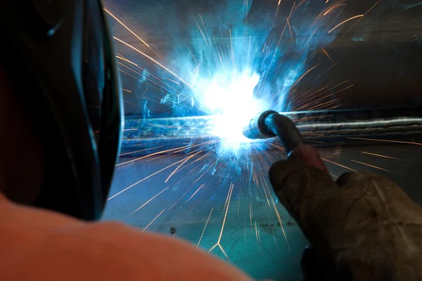 stock image Welding process in detail