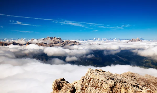 高山-阿尔卑斯山的全景图 — 图库照片