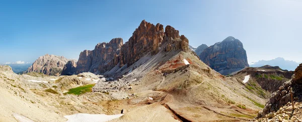 이탈리아 알프스-돌로미티 산맥의 좋은 전망 — 스톡 사진