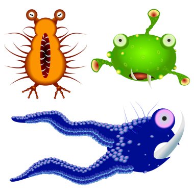 Cartoon virus clipart