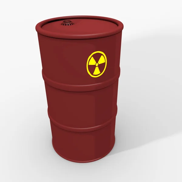 Nuclear waste barrel — Stock Photo, Image