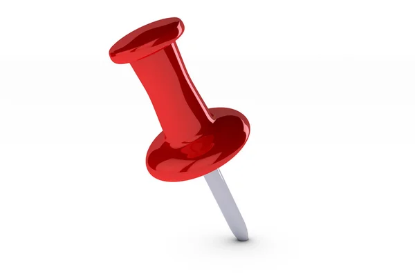 Red thumbtack — Stock Photo, Image
