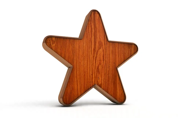 Дерев'яні зірка — стокове фото