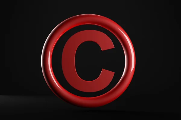 3d copyright symbol — Stock Photo, Image