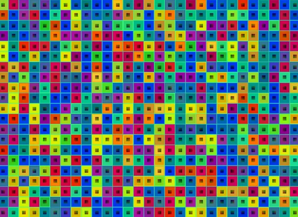 Абстрактний фон з різнокольоровими квадратами — стокове фото