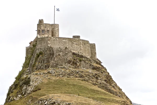 Lindisfarne zamek? w mieście Berwick-upon-Tweed — Zdjęcie stockowe