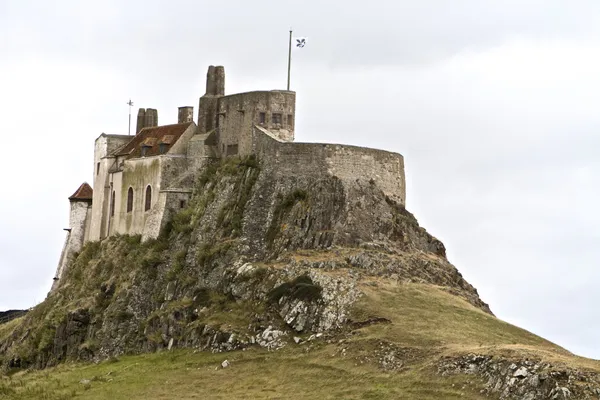 Lindisfarne κάστρο; σε Berwick-upon-Tweed — Φωτογραφία Αρχείου