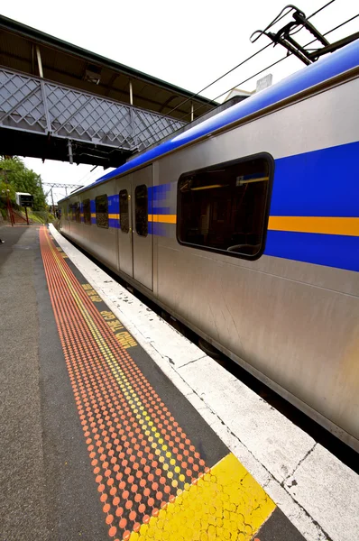 stock image Train waiting at the station