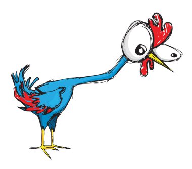 Clueless chicken clipart