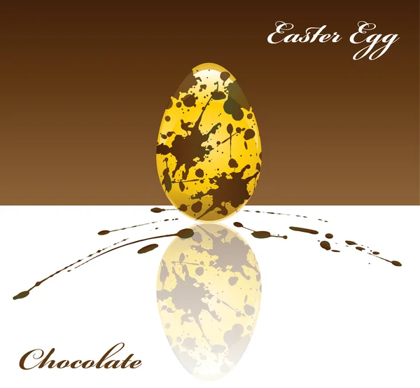 Schokoladen-Osterei — Stockvektor