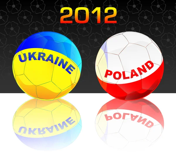 2012 Ucrânia e Polônia —  Vetores de Stock