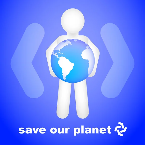 Sauver notre planète — Image vectorielle