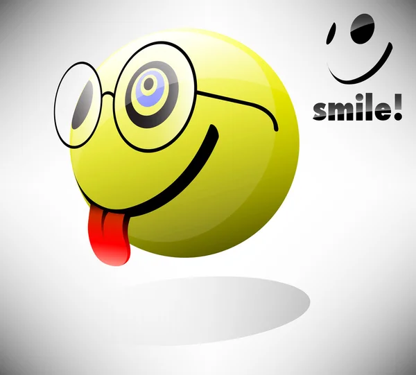 Emoticon sorriso — Vetor de Stock