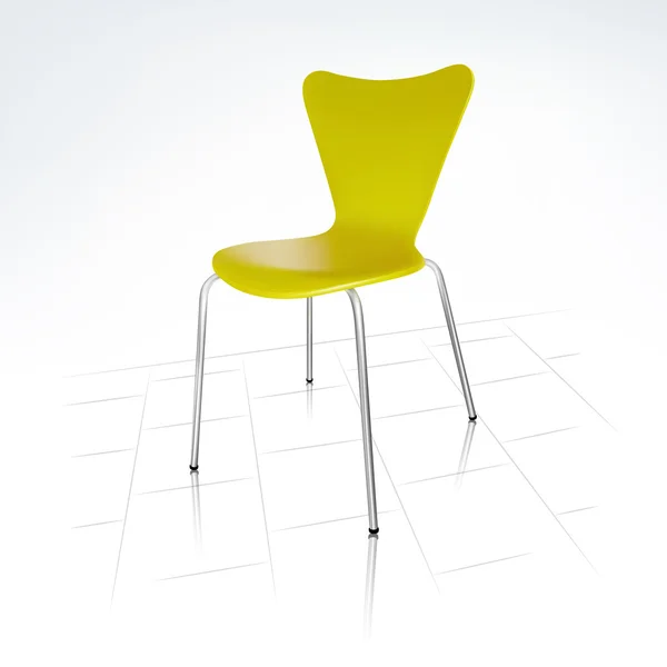 Realistischer moderner grüner Stuhl — Stockvektor