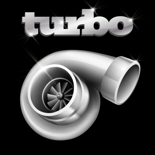 Turbokompressor für ein Automobil — Stockvektor