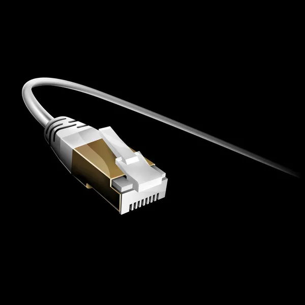 Мережний кабель — стоковий вектор