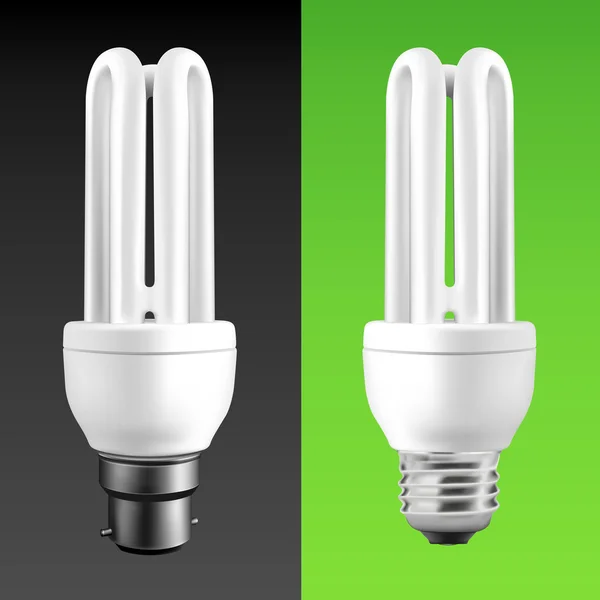 Ampoules à économie d'énergie — Image vectorielle